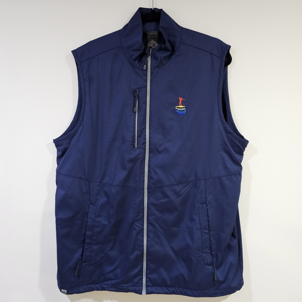 Storm Creek Blue Sleeveless Vest Golf Jacket Men's Size L